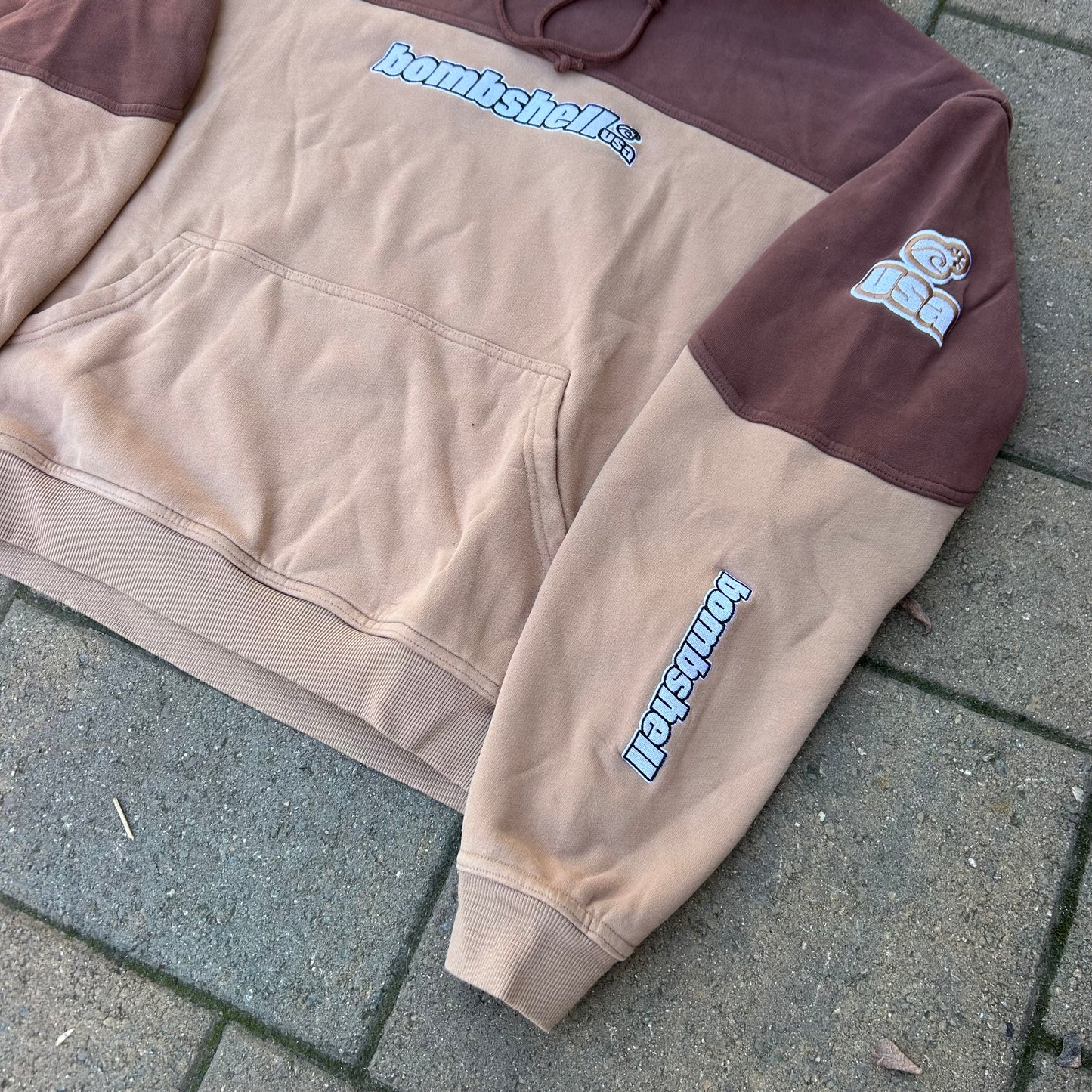 Two-Tone Hoodie (brown/tan)