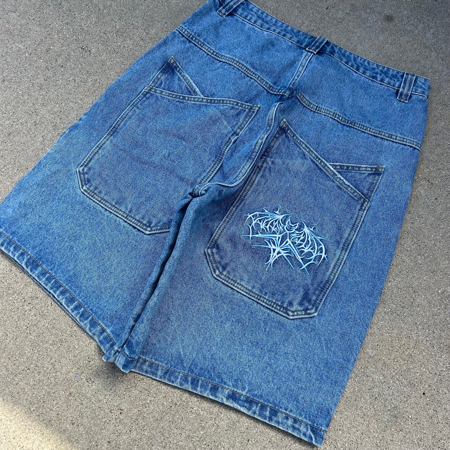 Bat Jorts (mid wash)