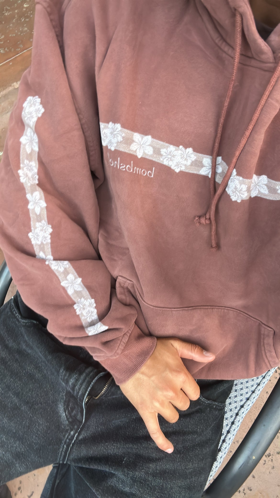 Flower Hoodie (brown)
