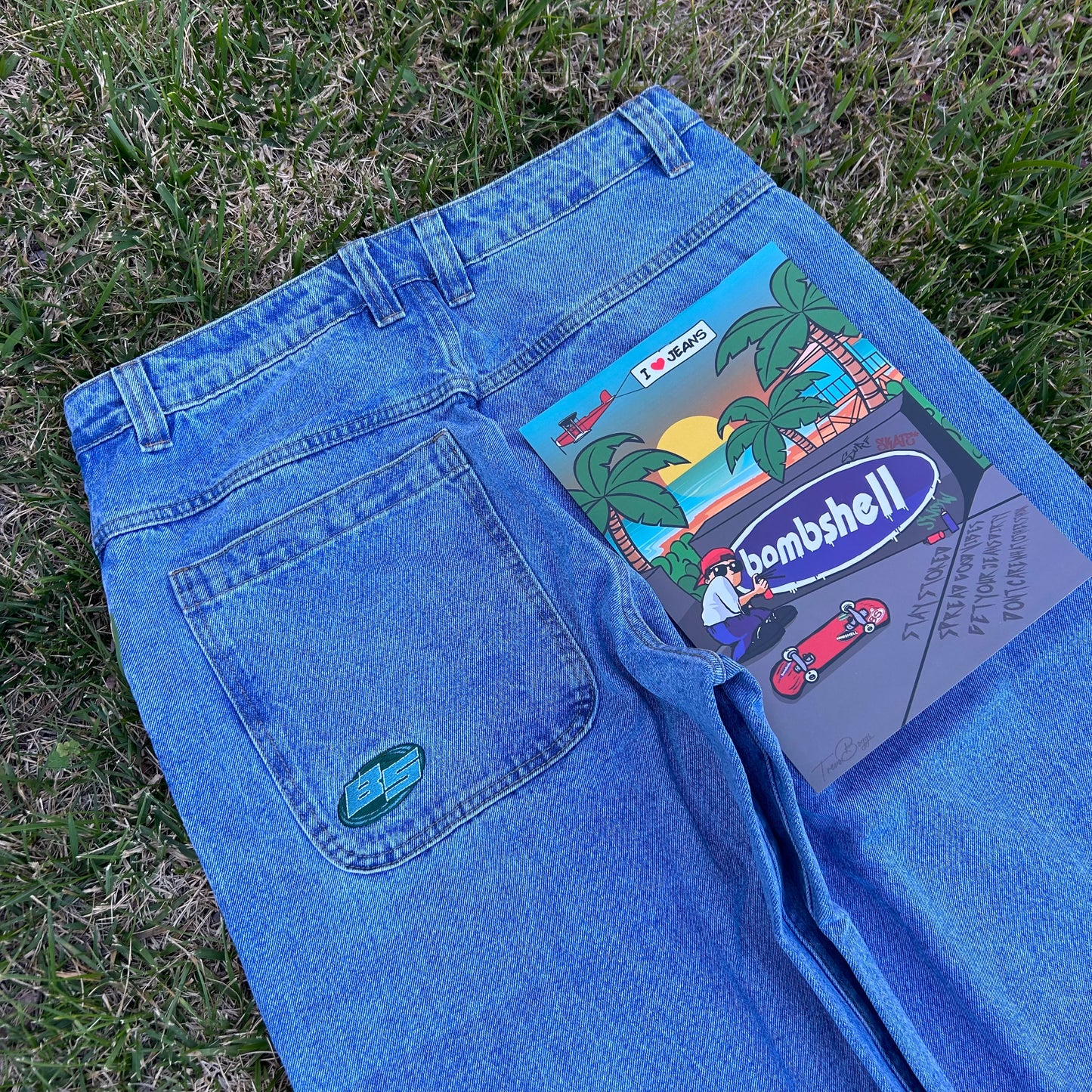 Bombshell Orbits (mid light wash)