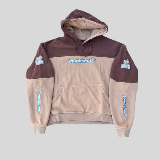 Two-Tone Hoodie (brown/tan)
