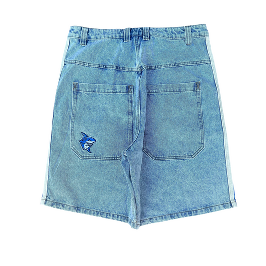 Tiger shark Jorts (light wash)