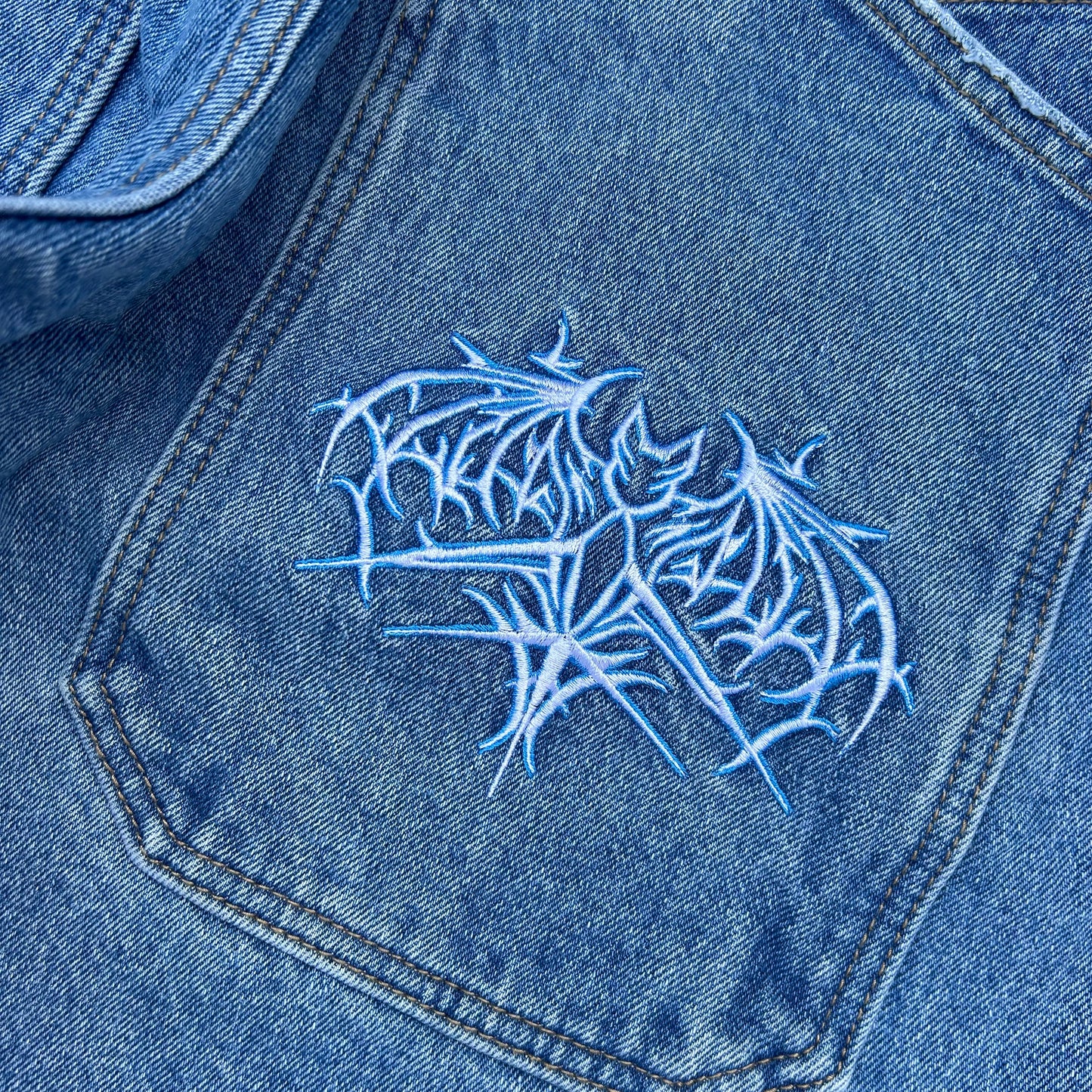 Bat Jorts (mid wash)
