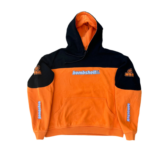 Two-Tone Hoodie (black/orange)