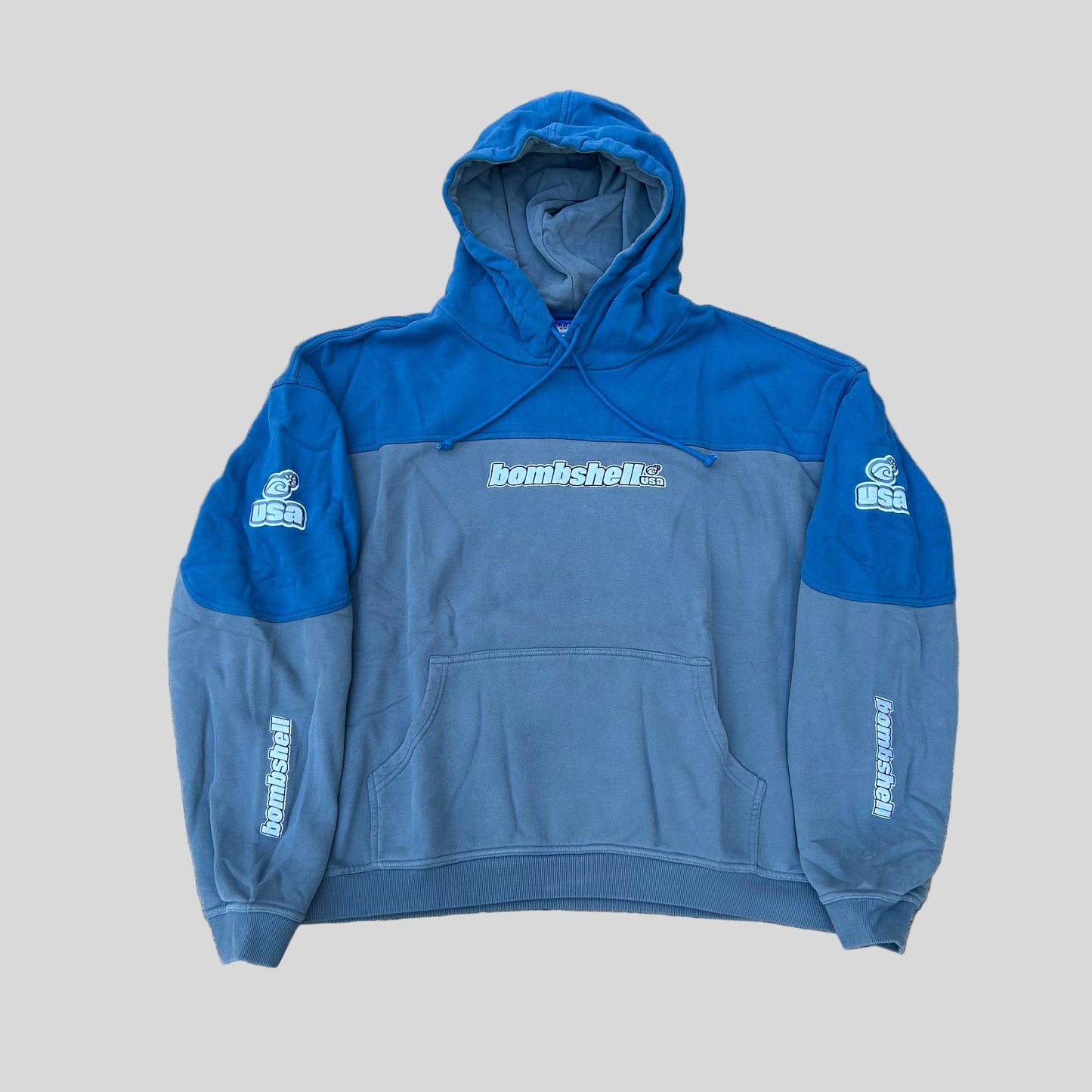 Two-Tone Hoodie (blue/grey)