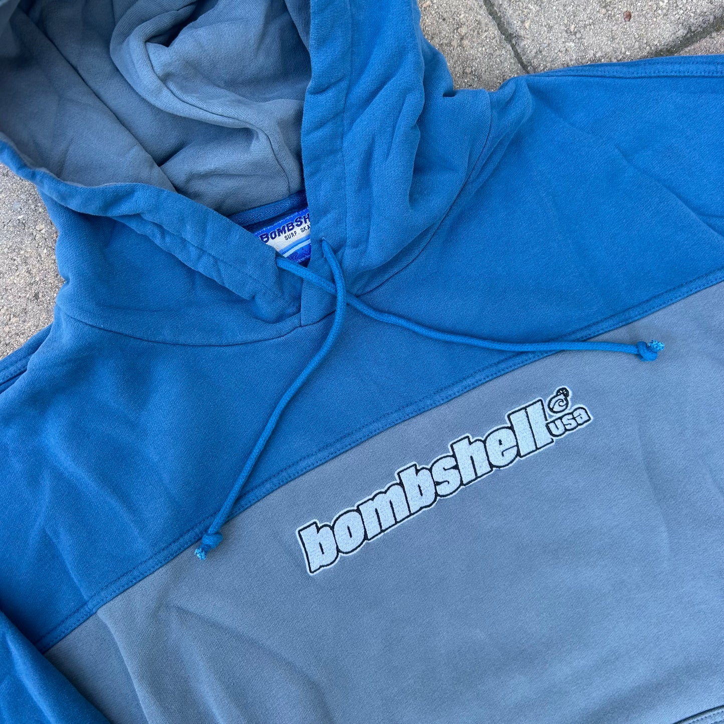 Two-Tone Hoodie (blue/grey)