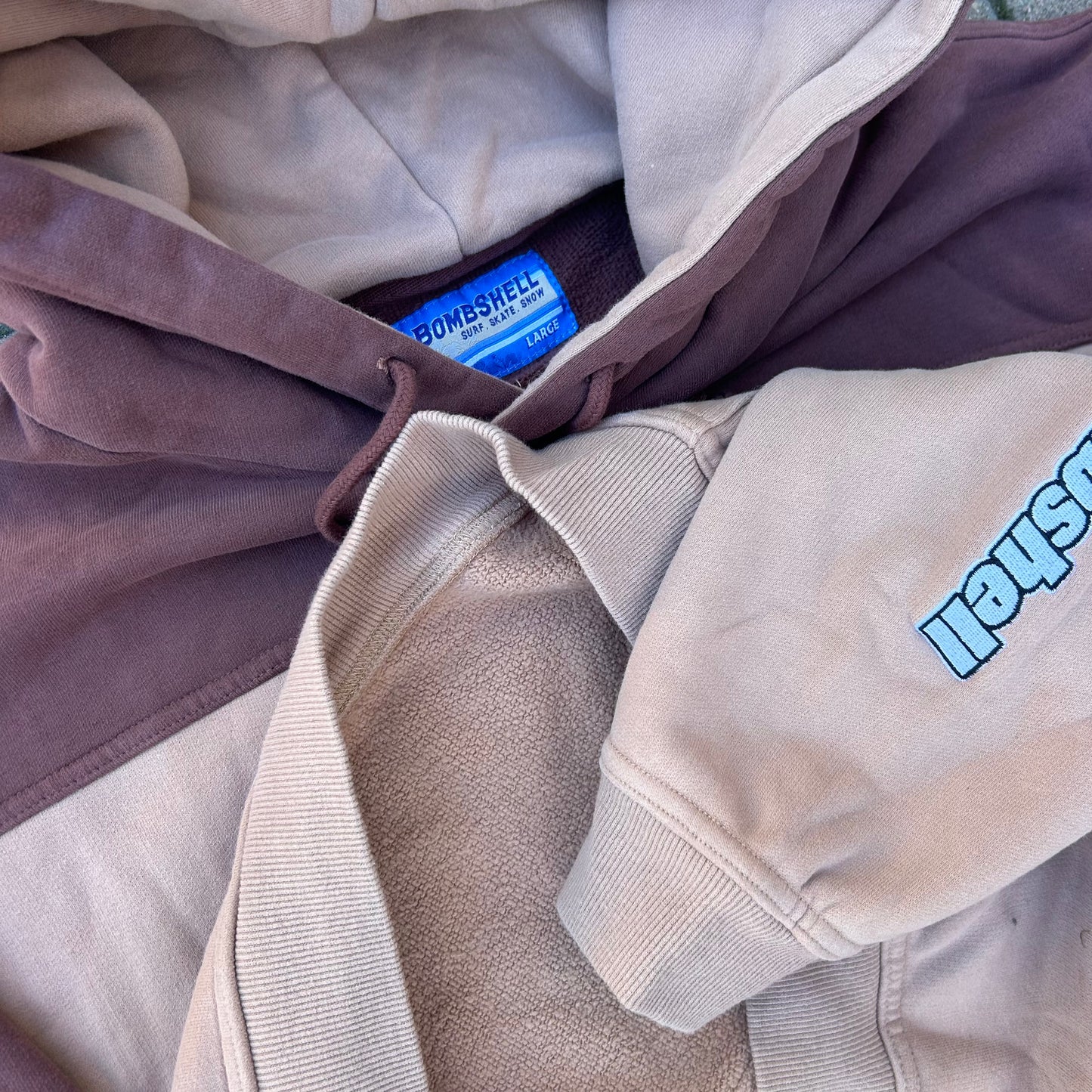 Two-Tone Hoodie (brown/tan)