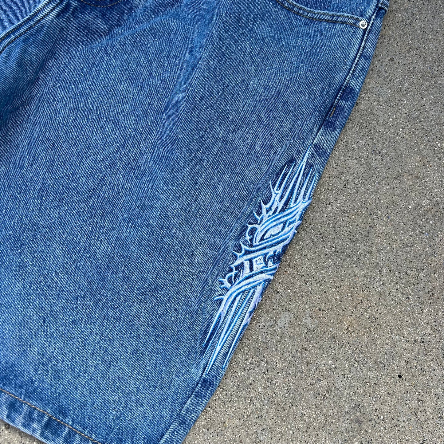 Bat Jorts (mid wash)