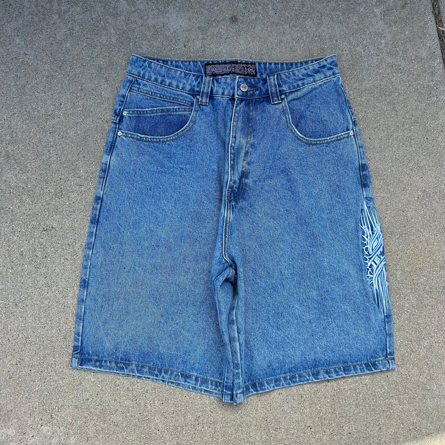 Bat Jorts (mid wash)