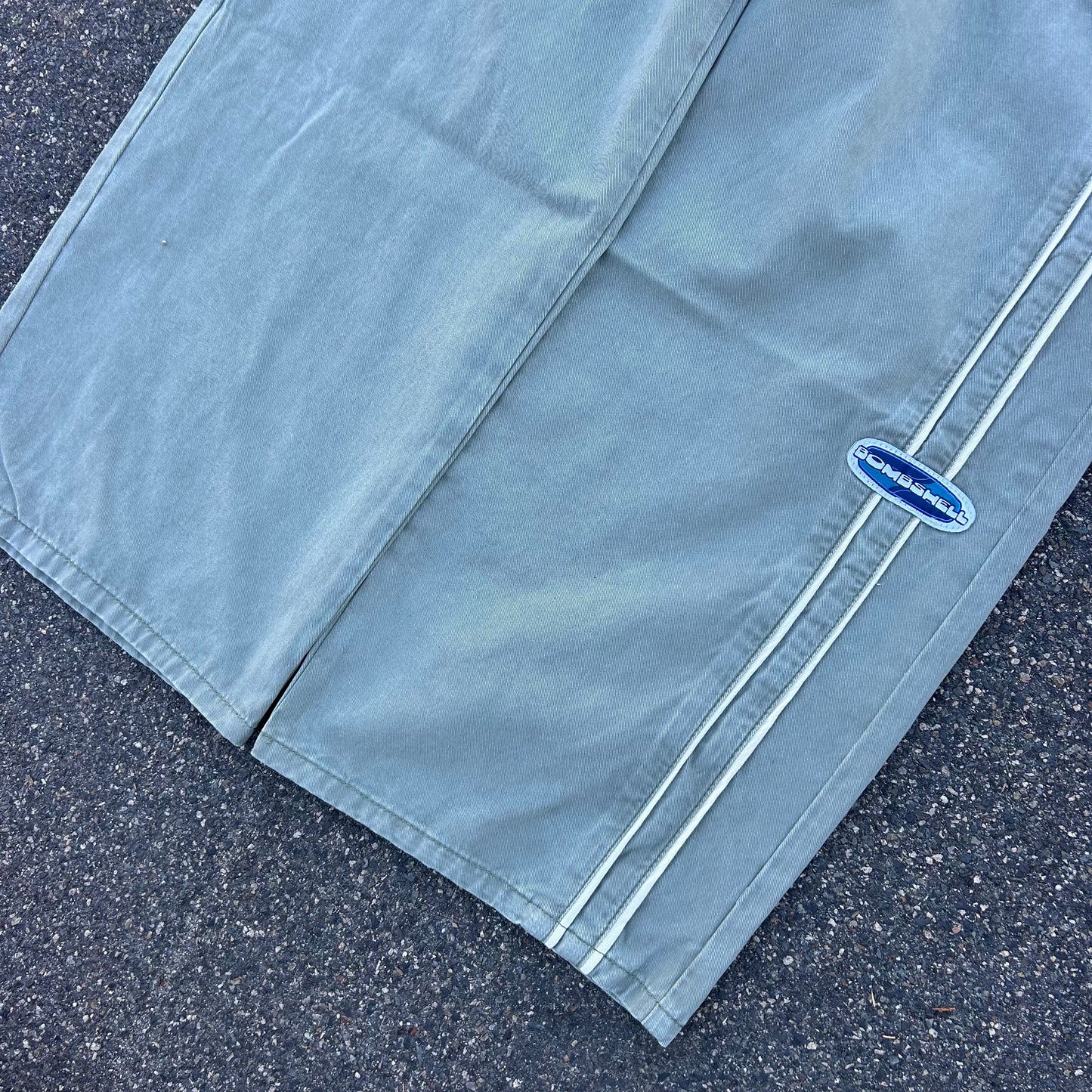 Double Stripes Pants (Sage)