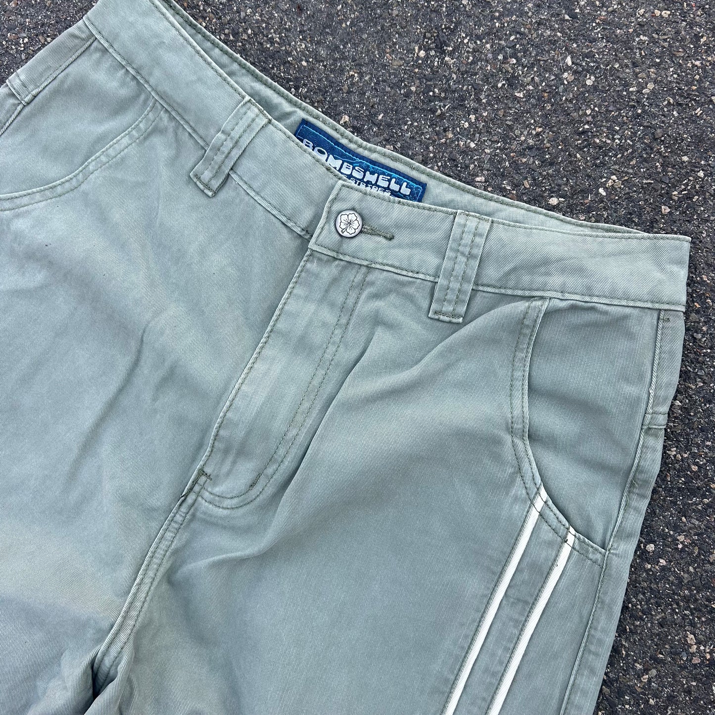 Double Stripes Pants (Sage)