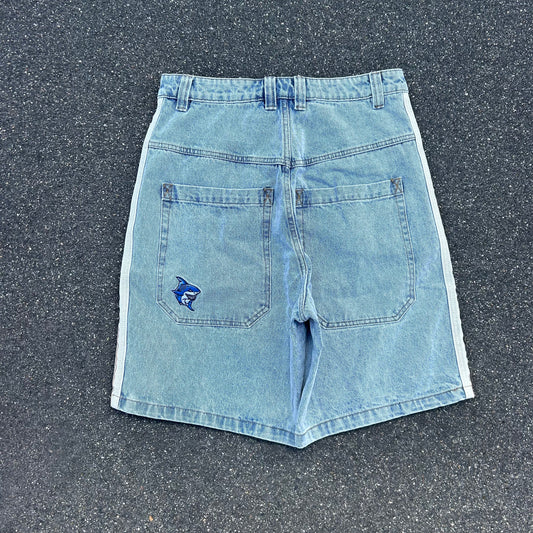 Tiger shark Jorts (light wash)