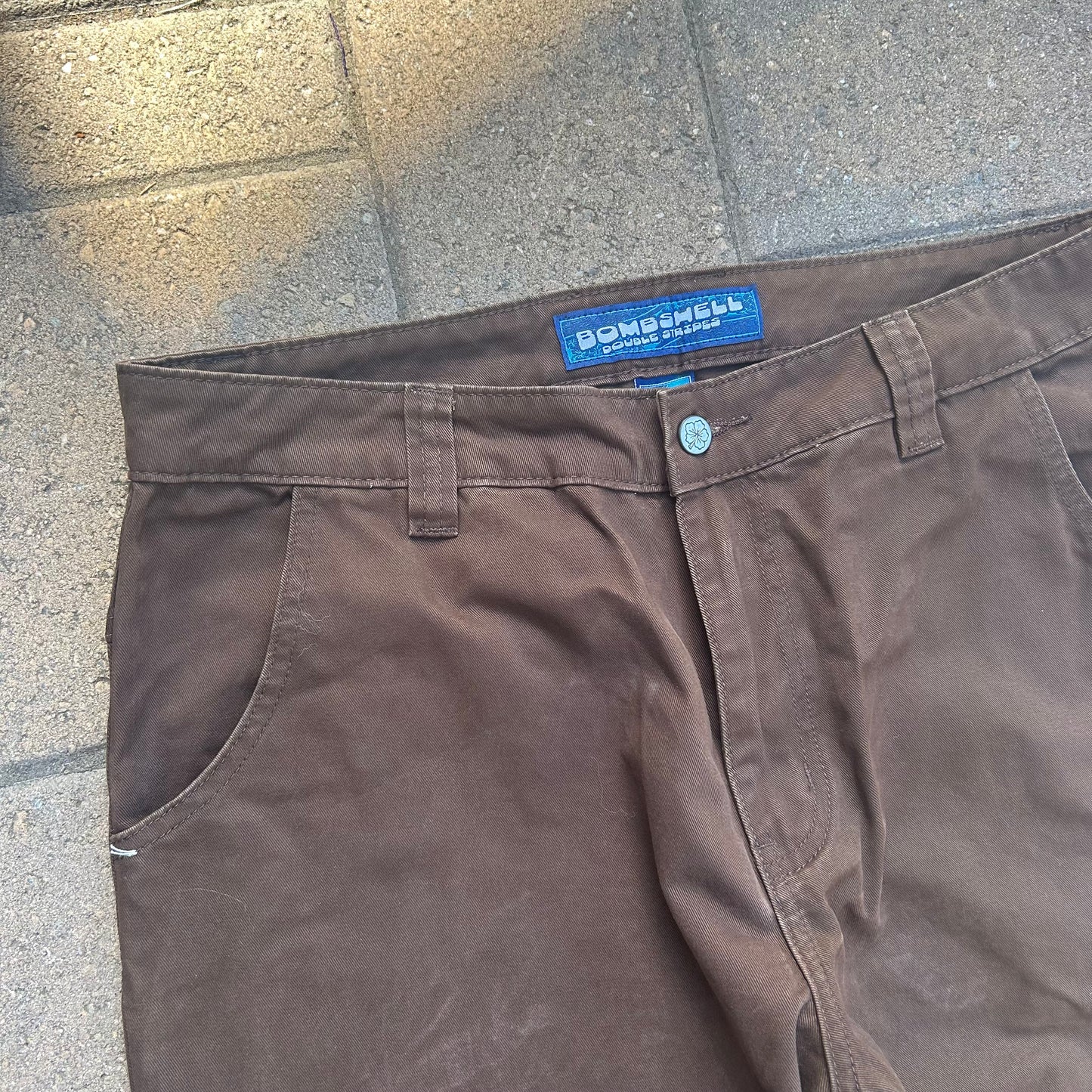 Double Stripes Pants (Brown)