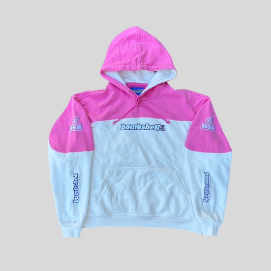 Two-Tone Hoodie (pink/white)