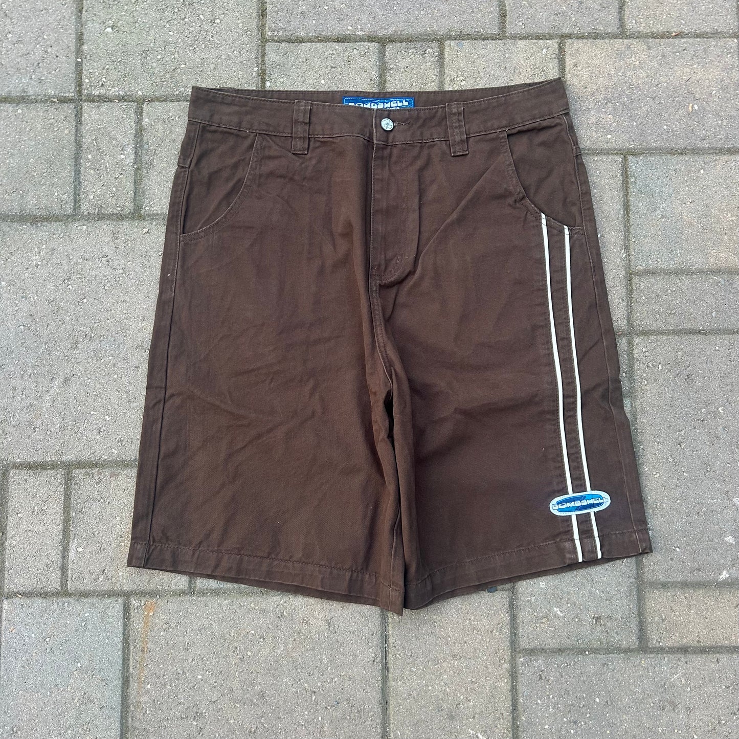 Double Stripes Shorts (brown)