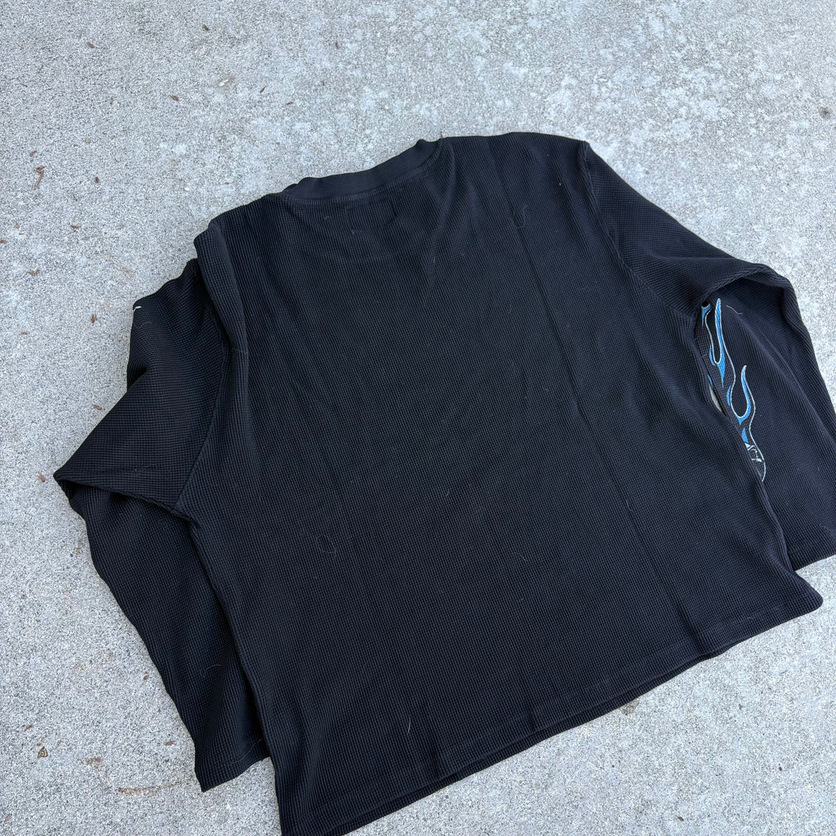 Flaming Skull Thermal (black)