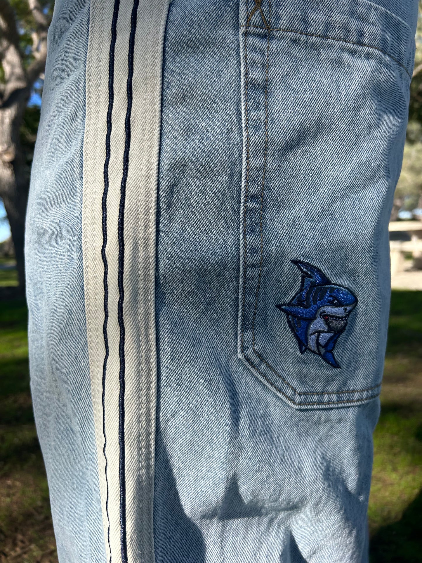 Bombshell Tiger Sharks (light wash)