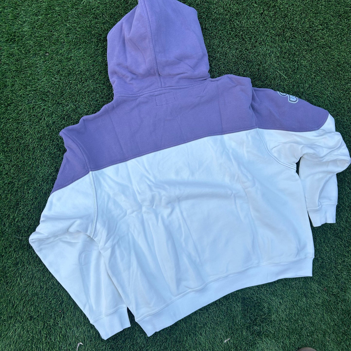 Two-Tone Hoodie (purple/white)