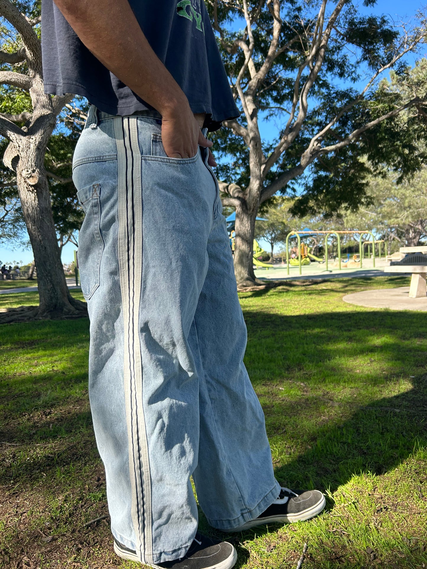 Bombshell Tiger Sharks (light wash)