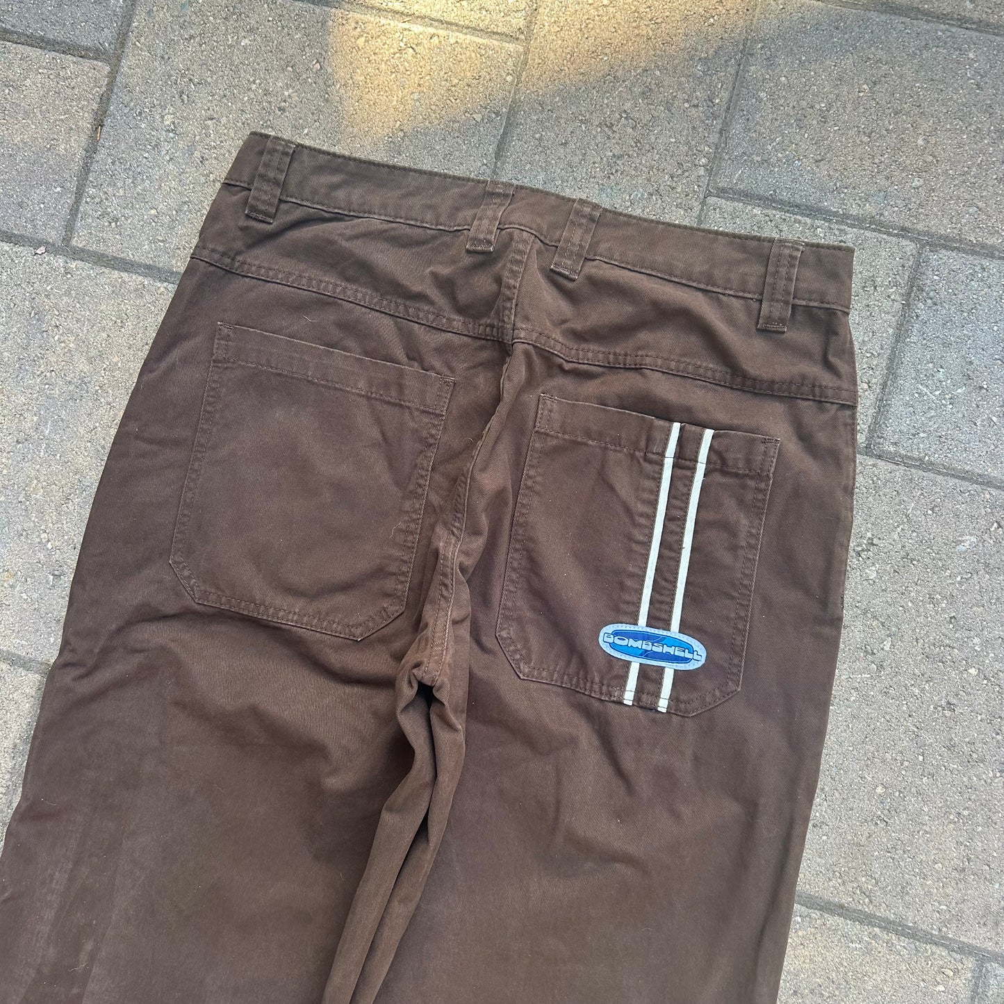 Double Stripes Pants (Brown)
