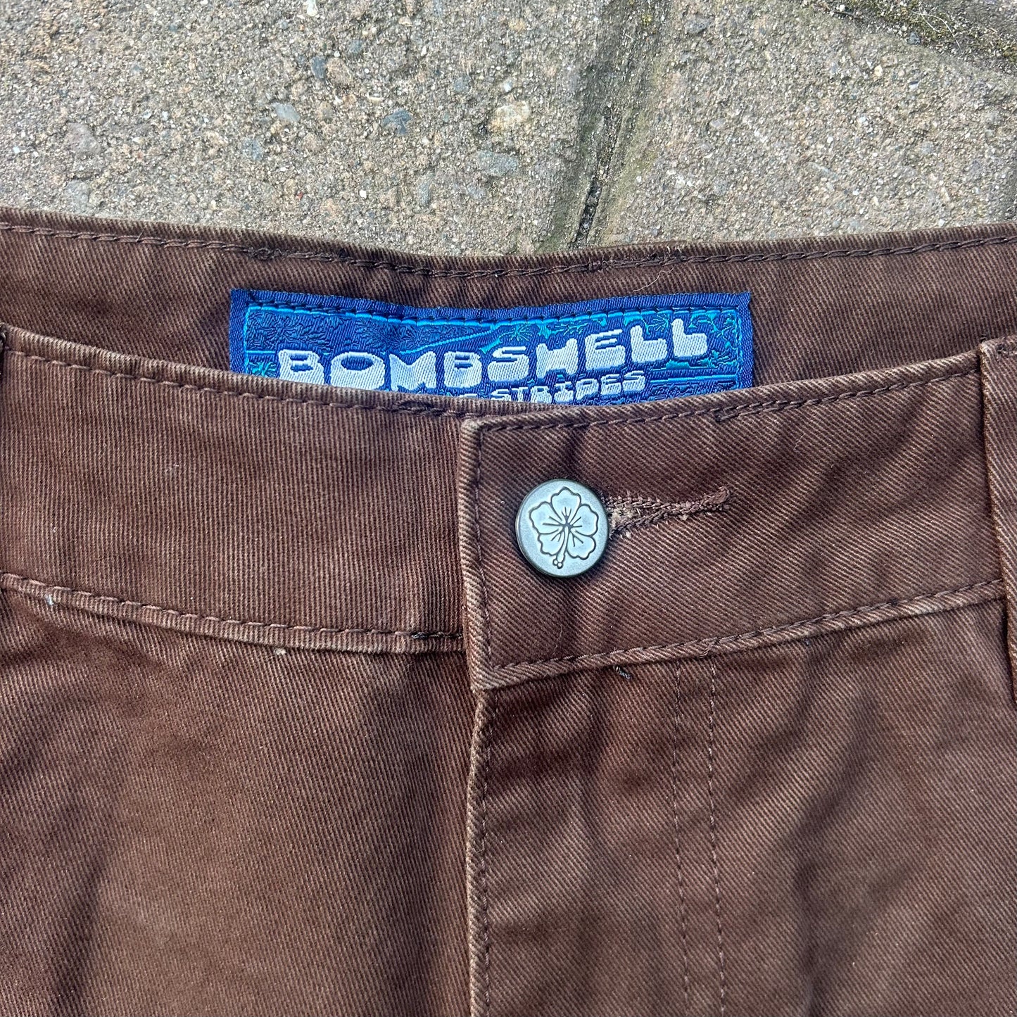 Double Stripes Shorts (brown)