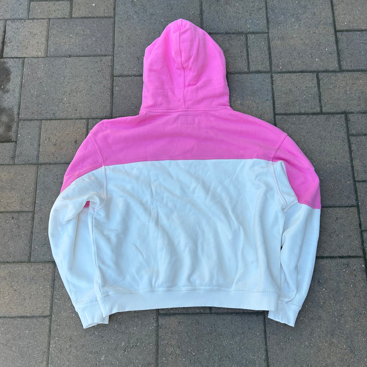 Two-Tone Hoodie (pink/white)