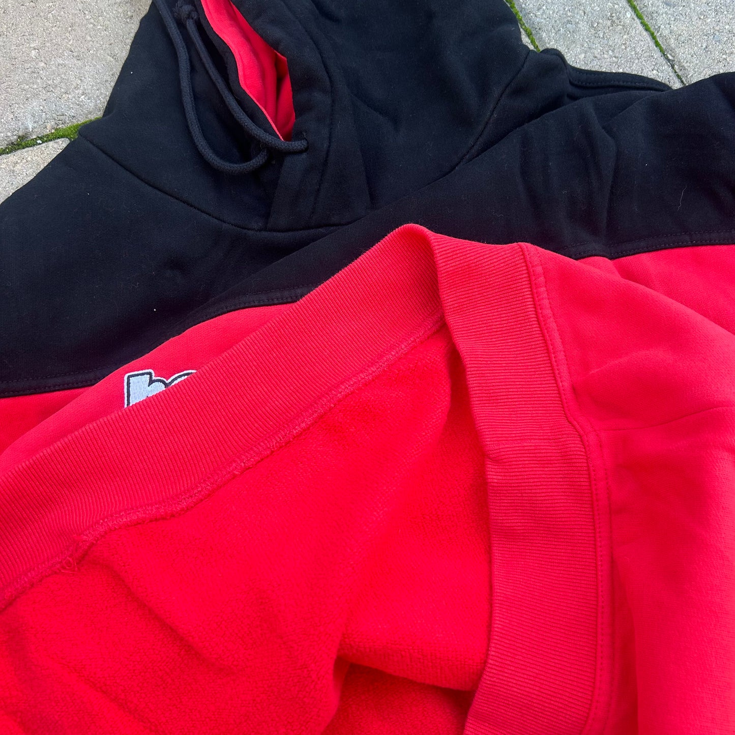 Two-Tone Hoodie (black/red)