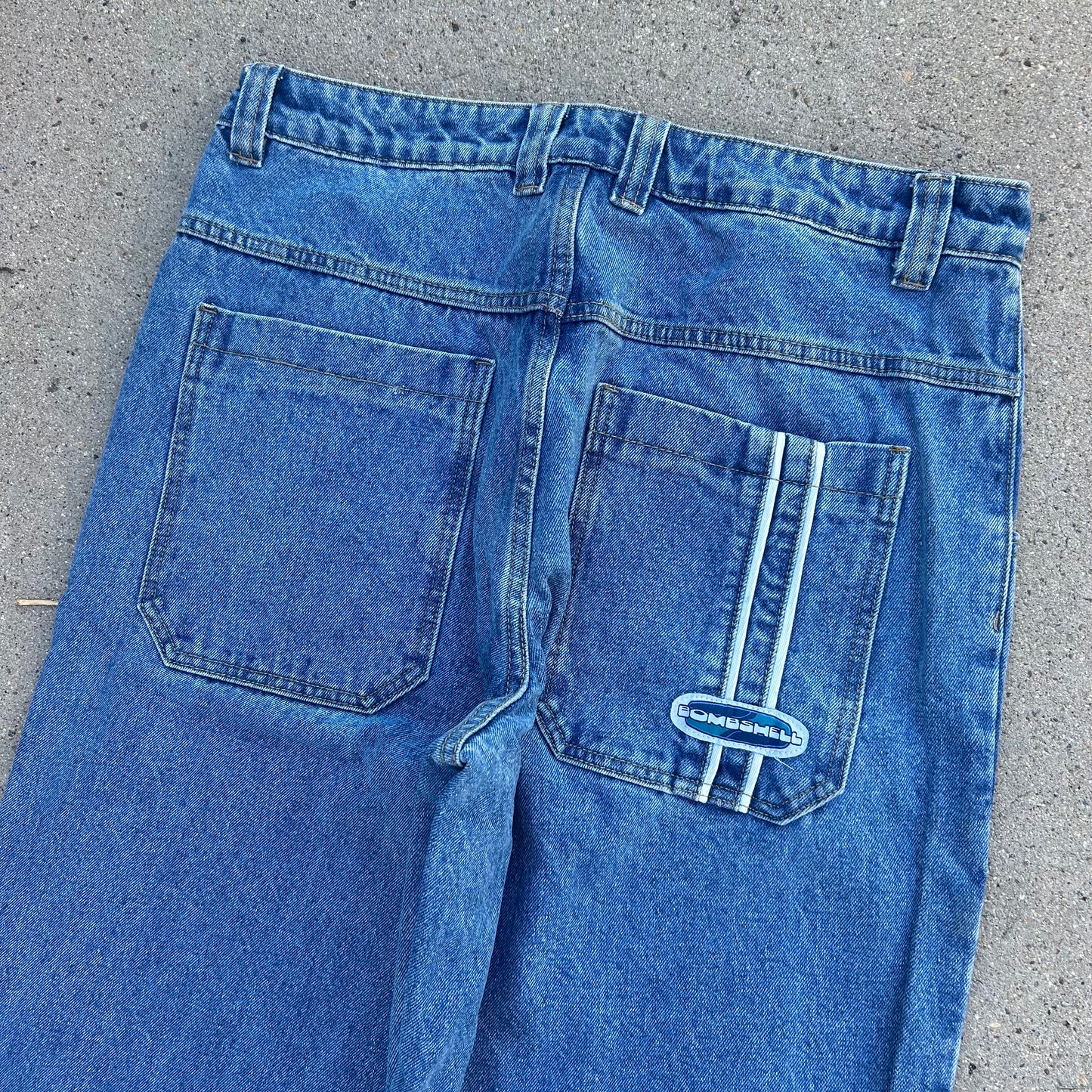 Double Stripes Pants (mid wash)