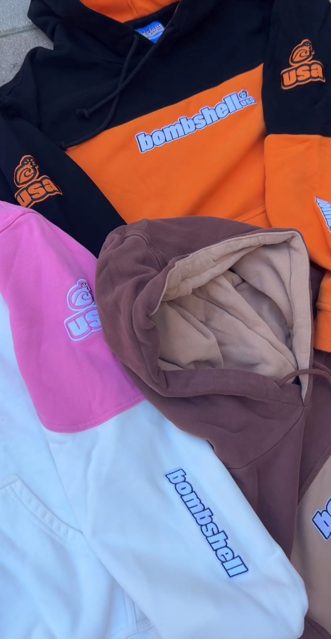 Two-Tone Hoodie (black/orange)
