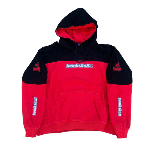 Two-Tone Hoodie (black/red)