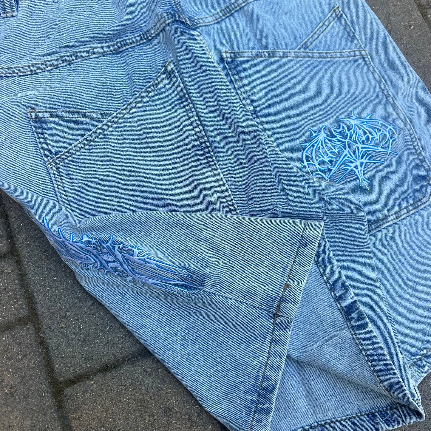 Bat Jorts (light wash)