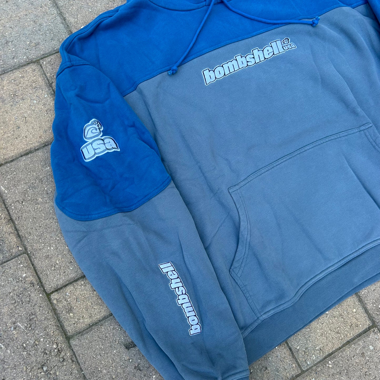 Two-Tone Hoodie (blue/grey)